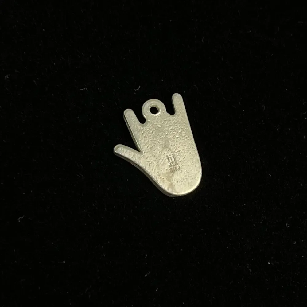 James Avery Sterling Silver Sign of Love ASL I Love You Hand Heart Charm